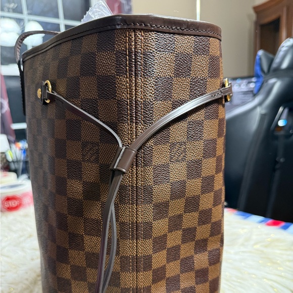 Louis Vuitton Neverful Set GM DE Damier ebene with Pouch and card authentication - Picture 10 of 16